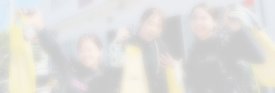 体験ダイビング中の写真