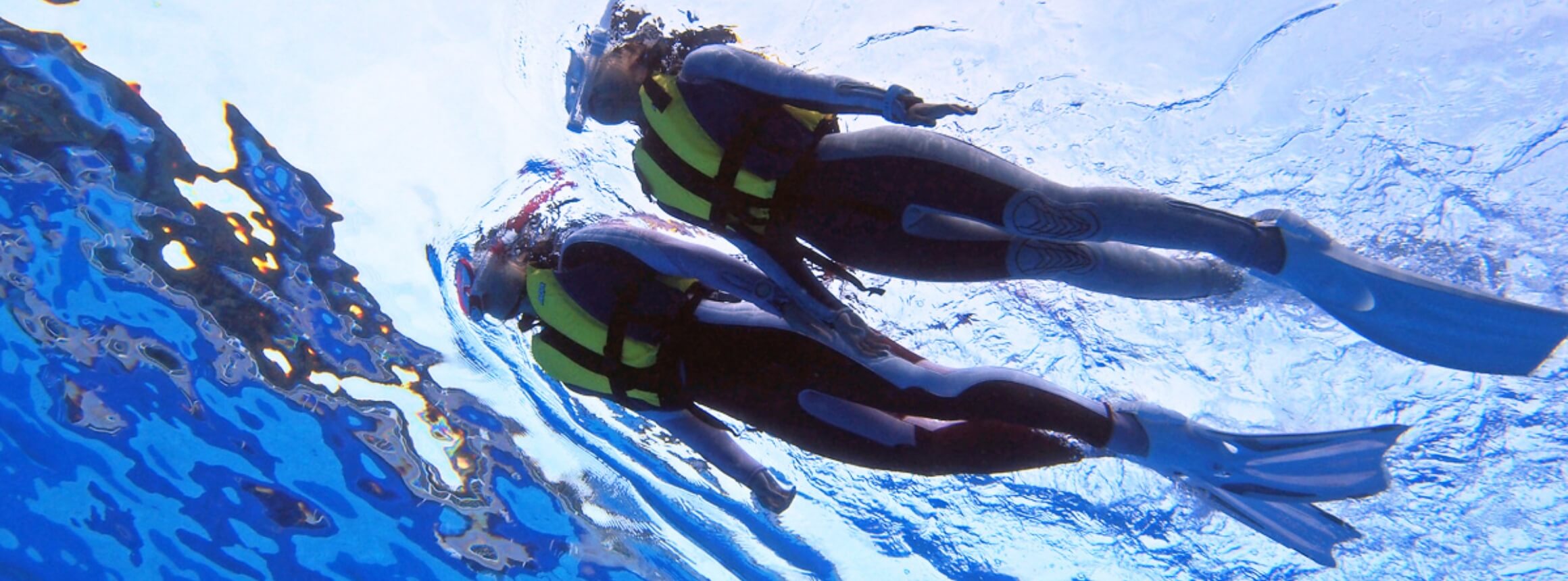 シュノーケリング中の写真