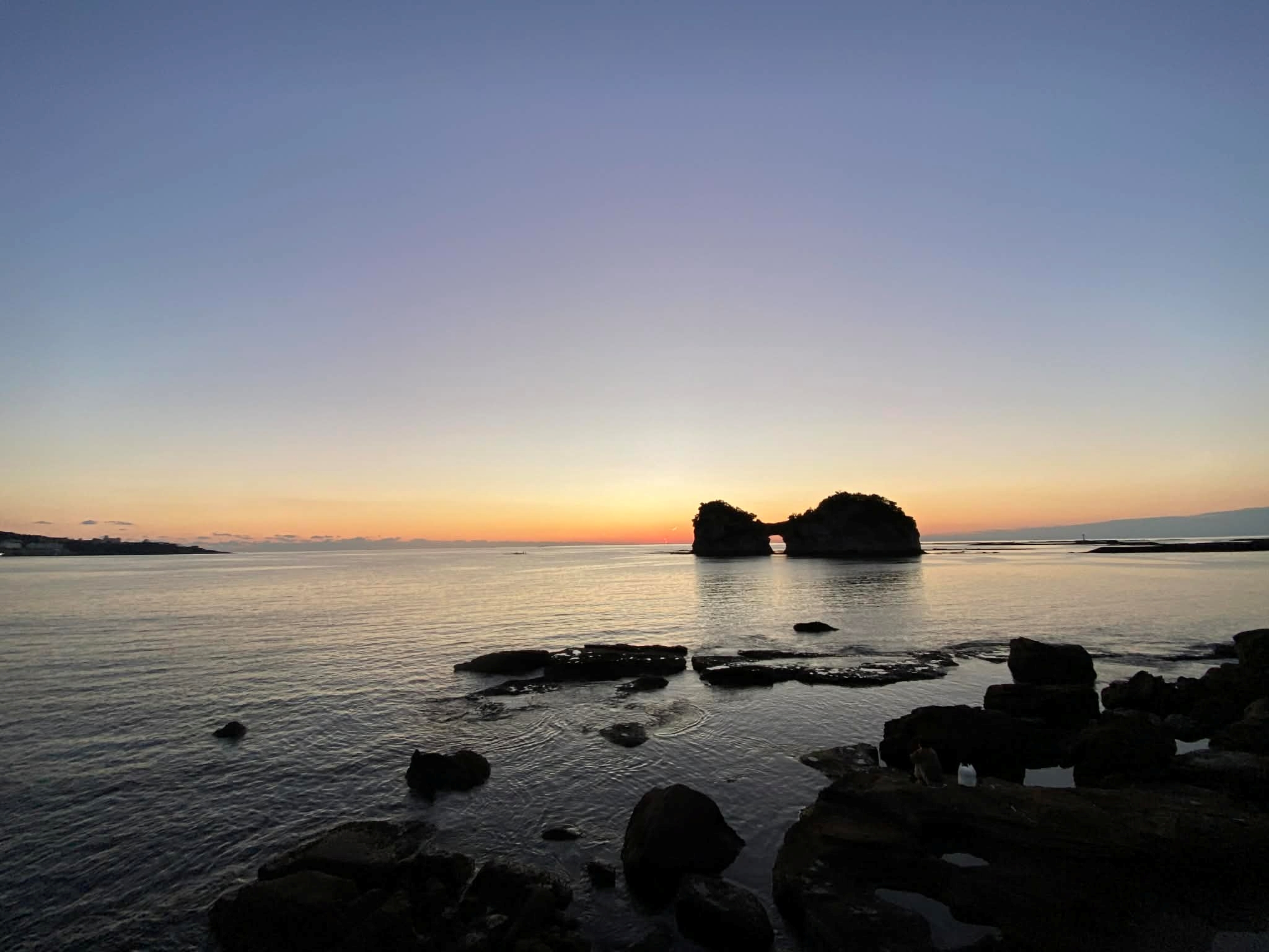 円月島で締めくくる！